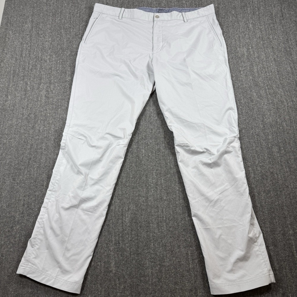 Nike Golf Mens Pants 38x32 Modern Fit Silver Gray Dri FIT Golf Trousers